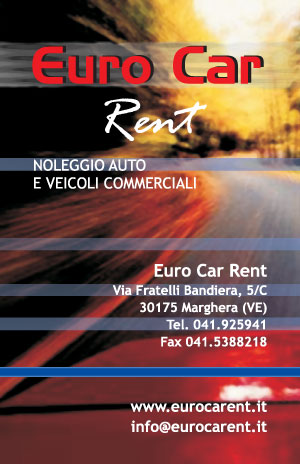 Euro Car Rent: noleggio auto e veicoli commerciali a Marghera (VE)